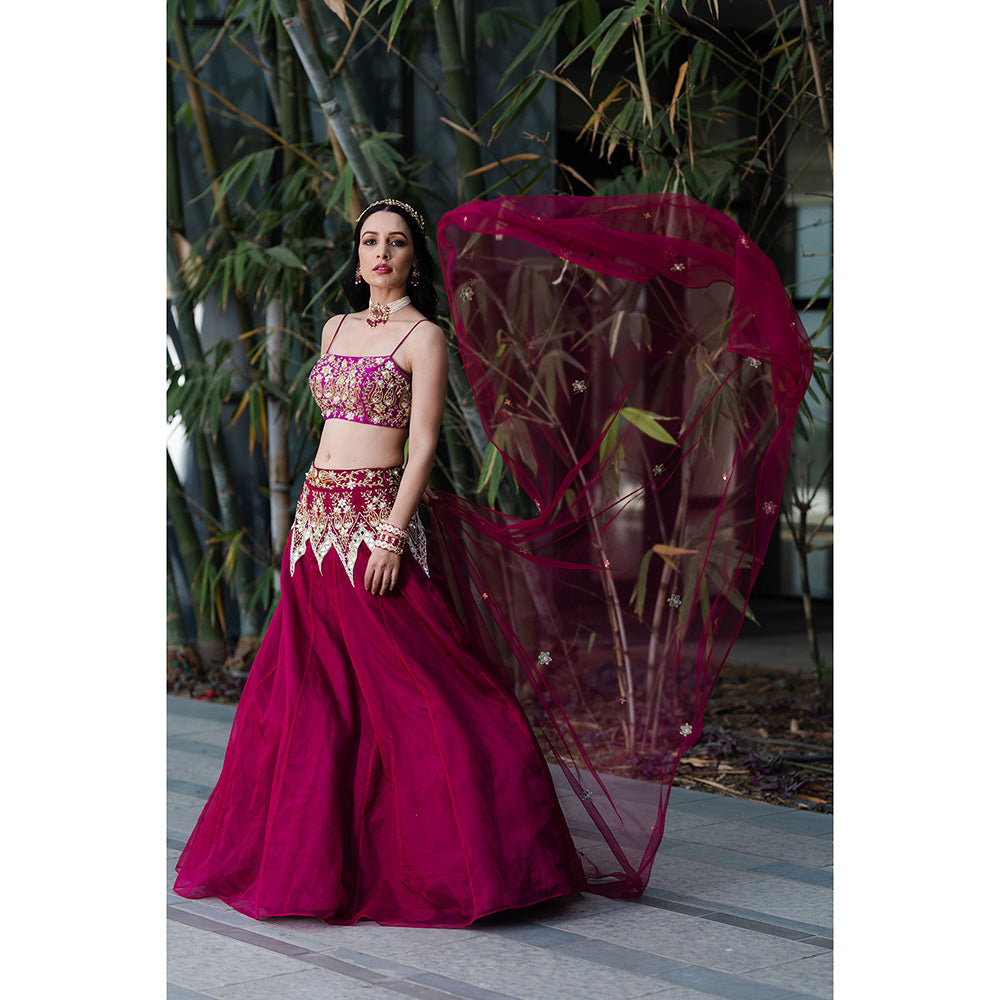 Rashika Sharma Jamina Blouse and Lehenga with Dupatta (Set of 3)