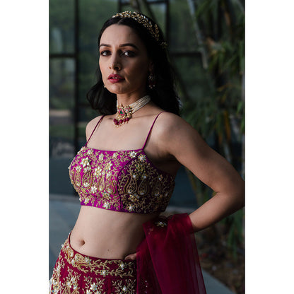 Rashika Sharma Jamina Blouse and Lehenga with Dupatta (Set of 3)