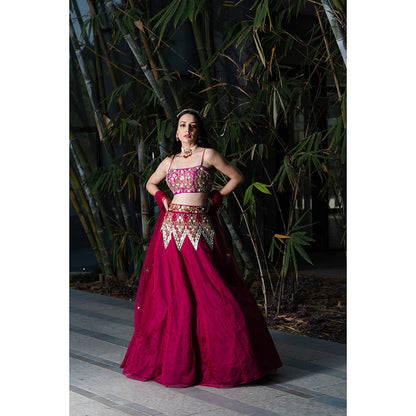 Rashika Sharma Jamina Blouse and Lehenga with Dupatta (Set of 3)