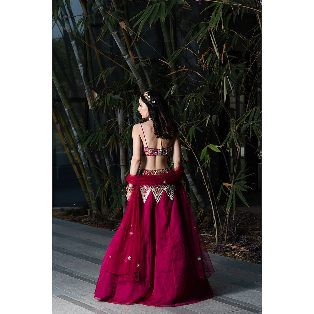 Rashika Sharma Jamina Blouse and Lehenga with Dupatta (Set of 3)