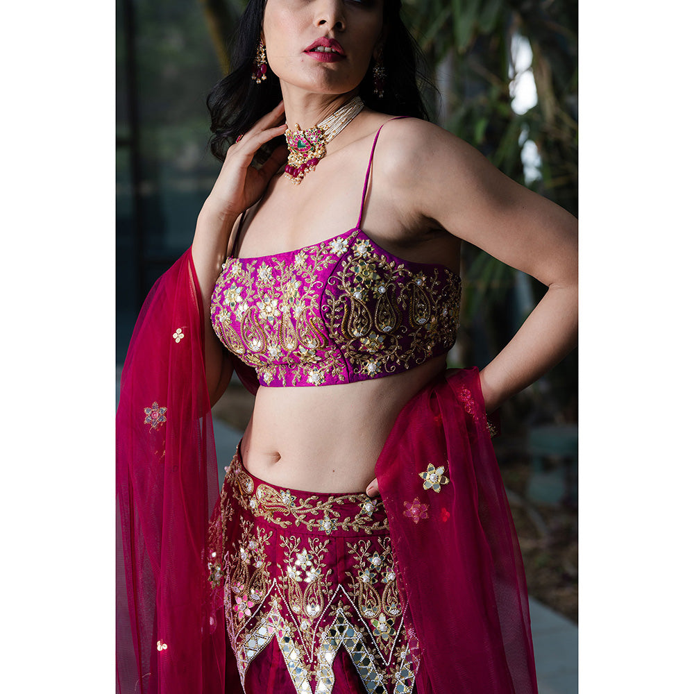 Rashika Sharma Jamina Blouse and Lehenga with Dupatta (Set of 3)