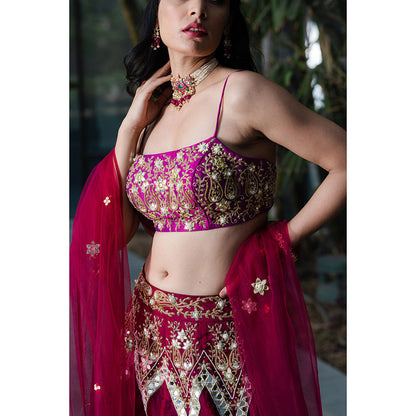 Rashika Sharma Jamina Blouse and Lehenga with Dupatta (Set of 3)