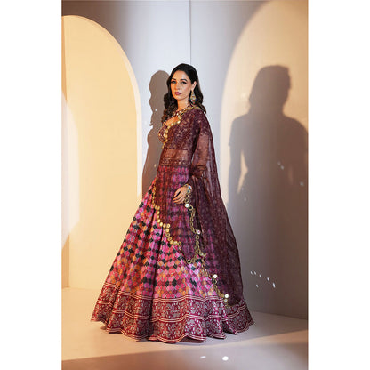 Rashika Sharma Gia Blouse and Lehenga with Dupatta (Set of 3)