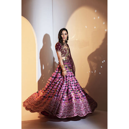 Rashika Sharma Gia Blouse and Lehenga with Dupatta (Set of 3)