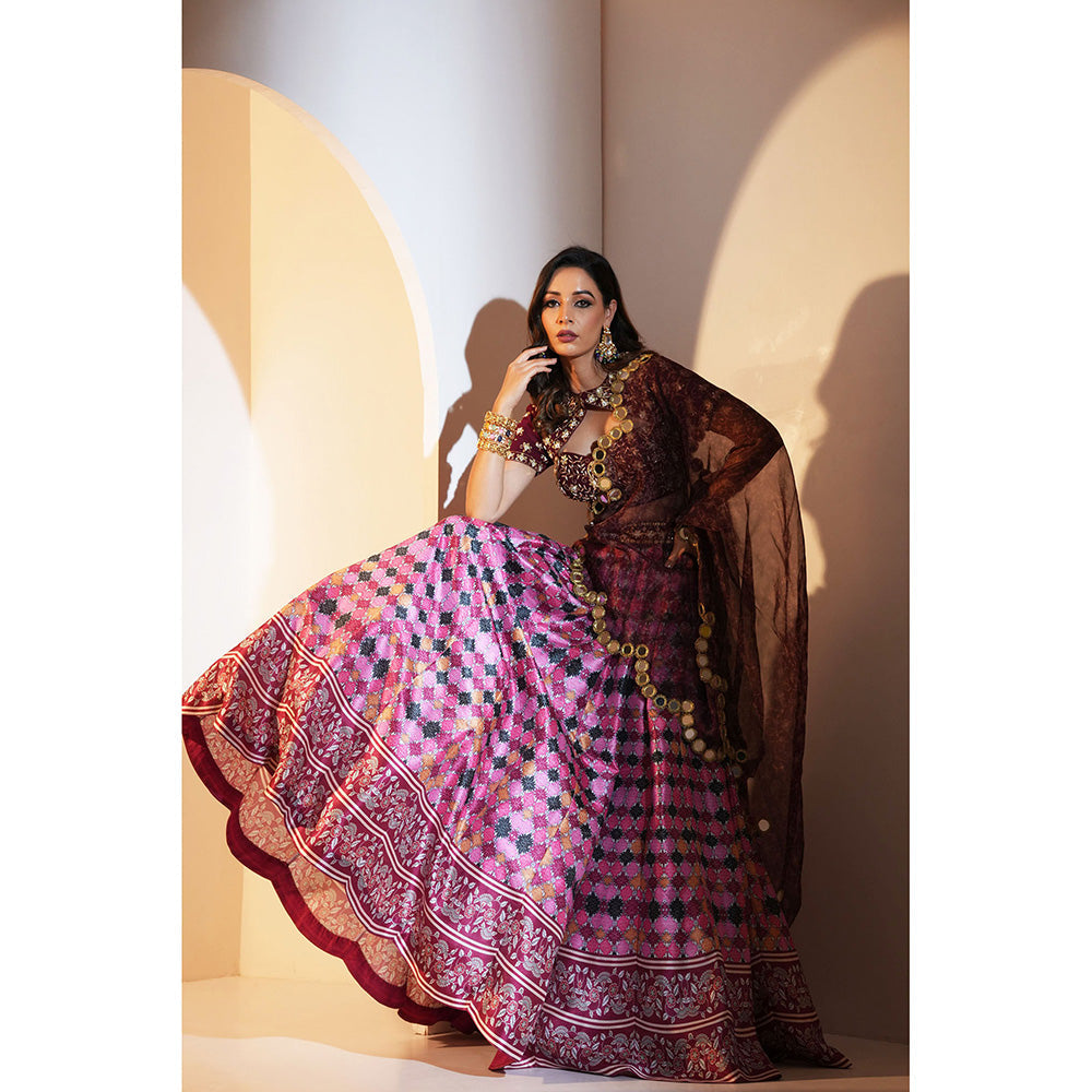 Rashika Sharma Gia Blouse and Lehenga with Dupatta (Set of 3)