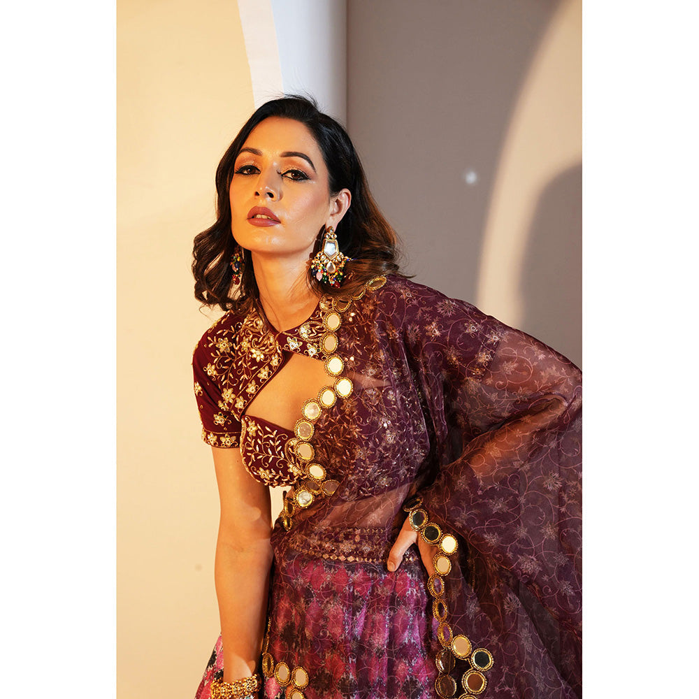 Rashika Sharma Gia Blouse and Lehenga with Dupatta (Set of 3)