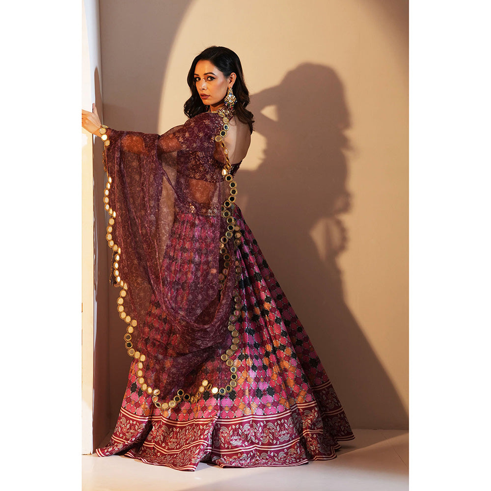 Rashika Sharma Gia Blouse and Lehenga with Dupatta (Set of 3)