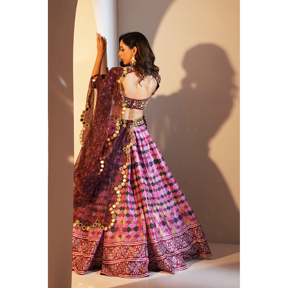 Rashika Sharma Gia Blouse and Lehenga with Dupatta (Set of 3)