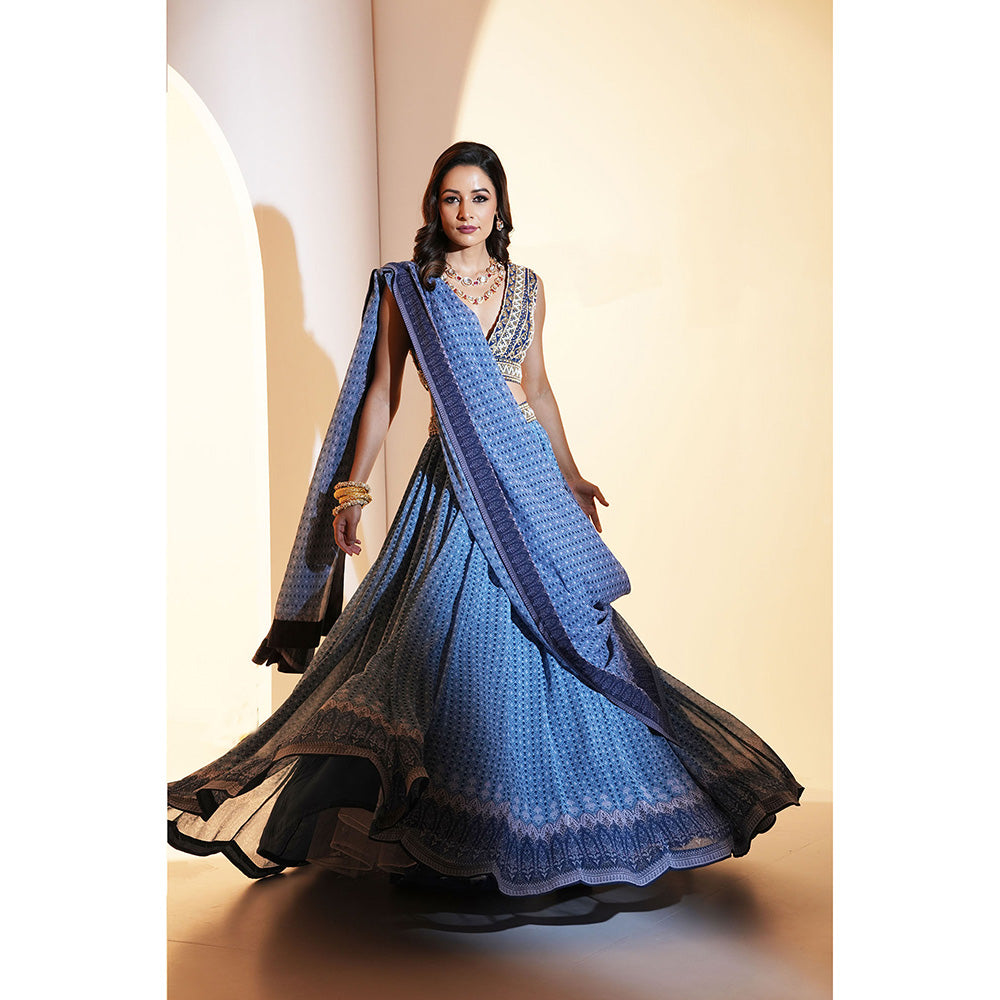 Rashika Sharma Aastha Blouse and Lehenga with Dupatta (Set of 3)