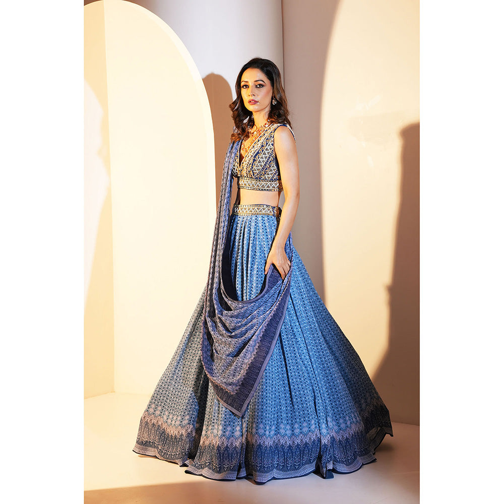 Rashika Sharma Aastha Blouse and Lehenga with Dupatta (Set of 3)