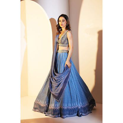 Rashika Sharma Aastha Blouse and Lehenga with Dupatta (Set of 3)