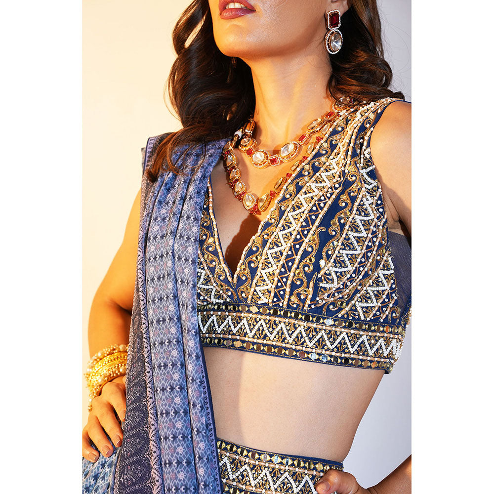 Rashika Sharma Aastha Blouse and Lehenga with Dupatta (Set of 3)