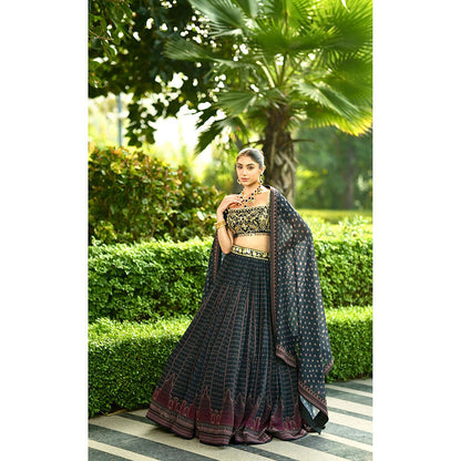 Rashika Sharma Jahaan Blouse and Lehenga with Dupatta (Set of 3)