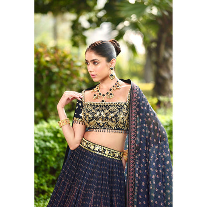 Rashika Sharma Jahaan Blouse and Lehenga with Dupatta (Set of 3)