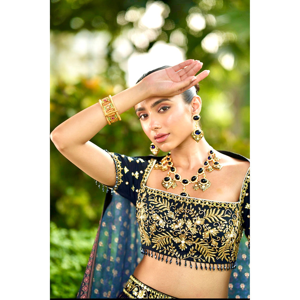 Rashika Sharma Jahaan Blouse and Lehenga with Dupatta (Set of 3)