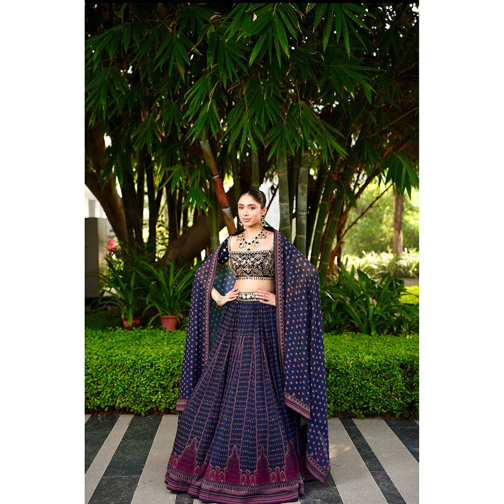 Rashika Sharma Jahaan Blouse and Lehenga with Dupatta (Set of 3)