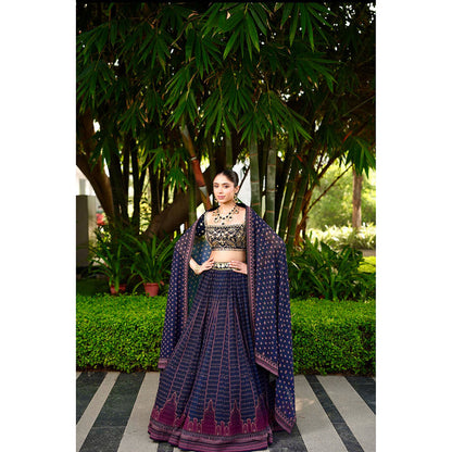 Rashika Sharma Jahaan Blouse and Lehenga with Dupatta (Set of 3)