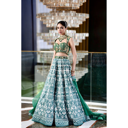 Rashika Sharma Alvira Blouse and Lehenga with Dupatta (Set of 3)