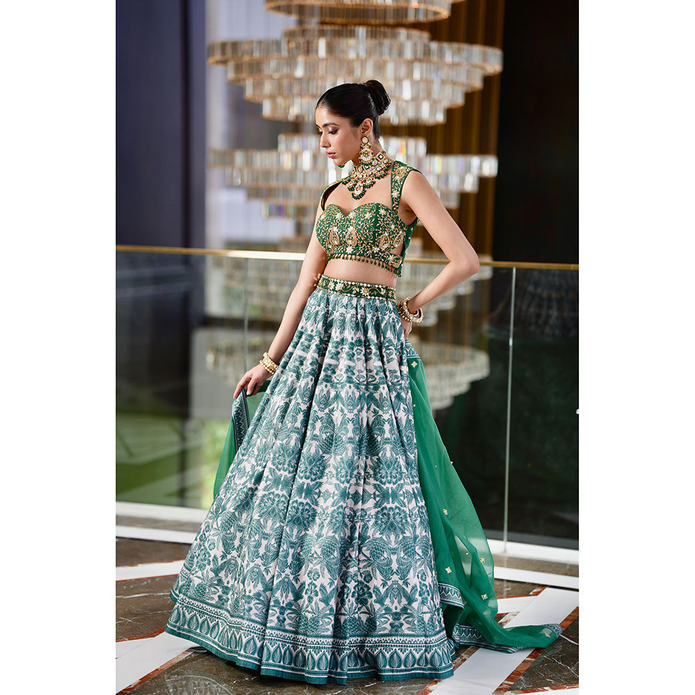 Rashika Sharma Alvira Blouse and Lehenga with Dupatta (Set of 3)