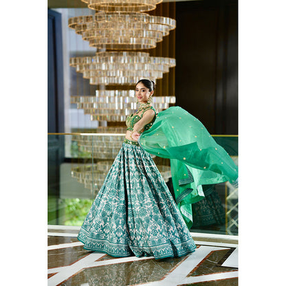 Rashika Sharma Alvira Blouse and Lehenga with Dupatta (Set of 3)