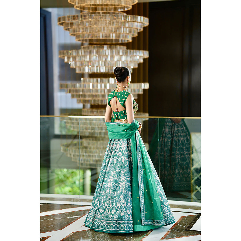 Rashika Sharma Alvira Blouse and Lehenga with Dupatta (Set of 3)