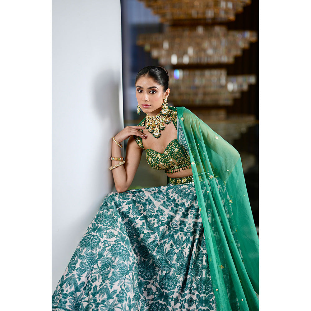 Rashika Sharma Alvira Blouse and Lehenga with Dupatta (Set of 3)