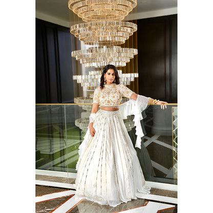 Rashika Sharma Maheem Blouse and Lehenga with Dupatta (Set of 3)