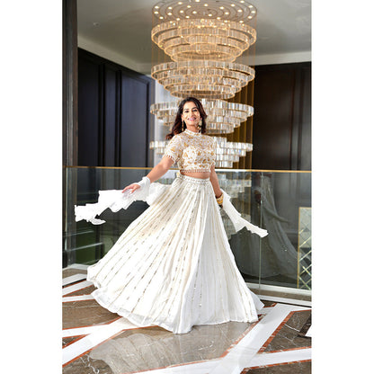 Rashika Sharma Maheem Blouse and Lehenga with Dupatta (Set of 3)