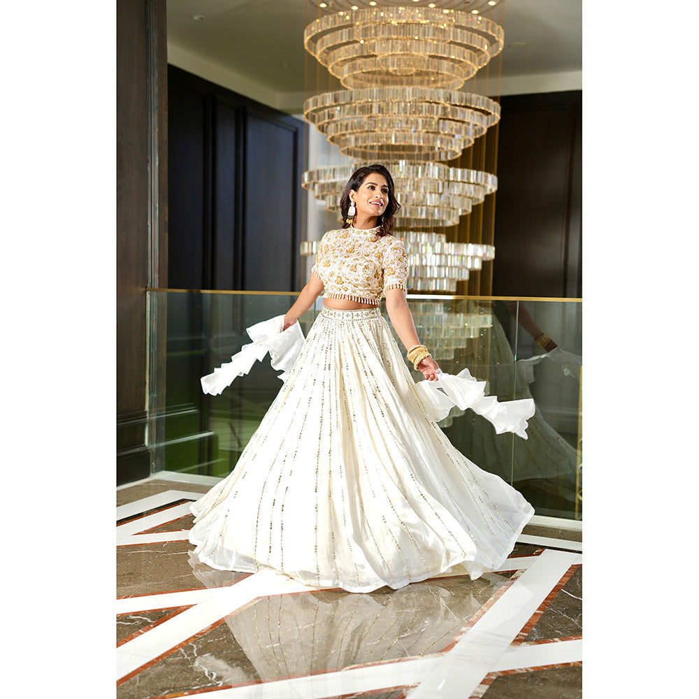 Rashika Sharma Maheem Blouse and Lehenga with Dupatta (Set of 3)