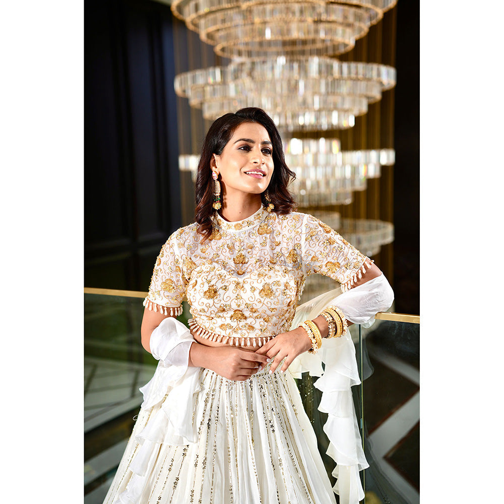 Rashika Sharma Maheem Blouse and Lehenga with Dupatta (Set of 3)