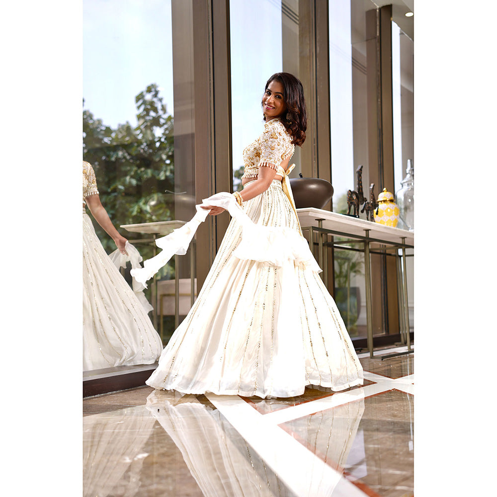 Rashika Sharma Maheem Blouse and Lehenga with Dupatta (Set of 3)