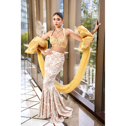 Rashika Sharma Nisha Blouse and Skirt with Dupatta (Set of 3)