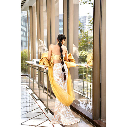 Rashika Sharma Nisha Blouse and Skirt with Dupatta (Set of 3)