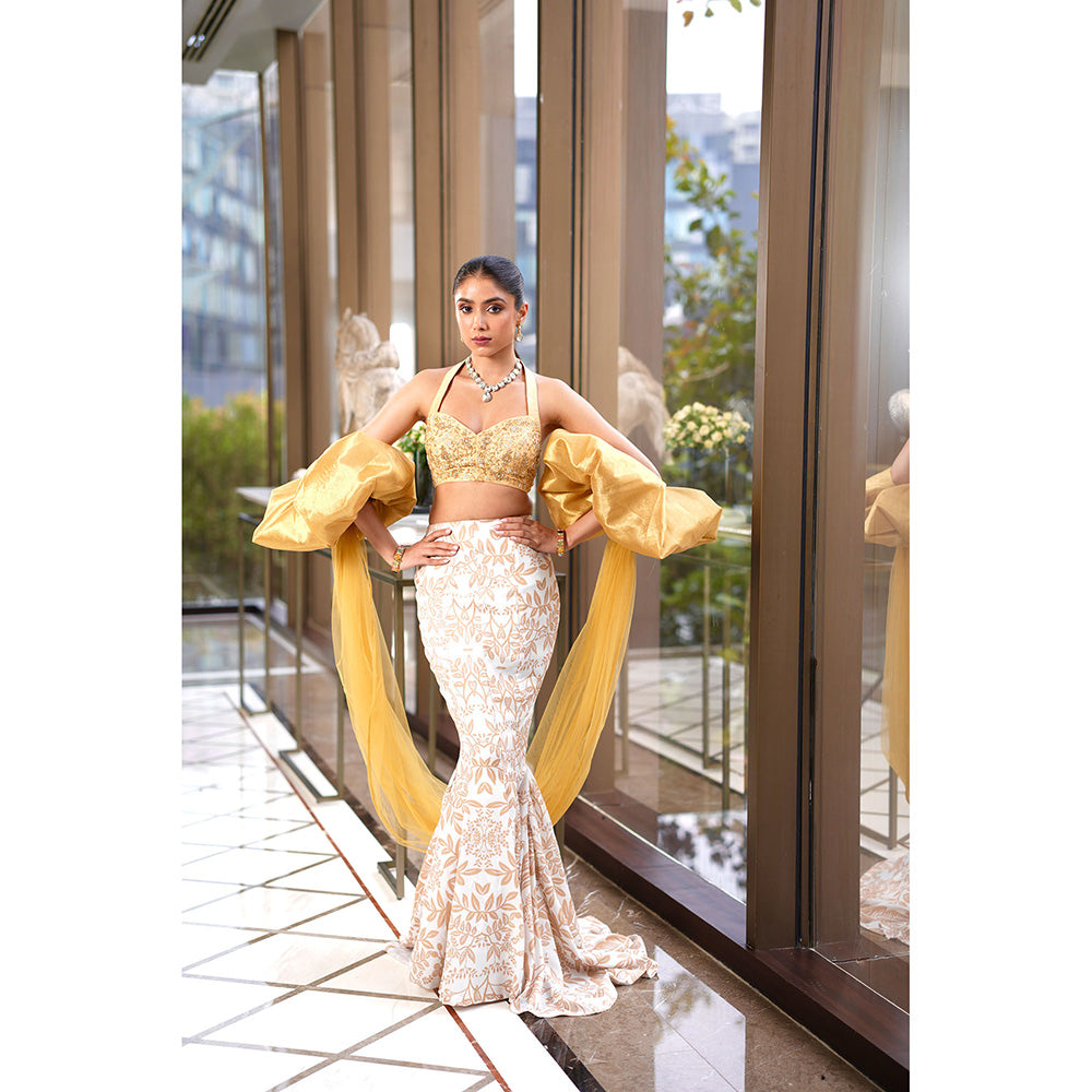 Rashika Sharma Nisha Blouse and Skirt with Dupatta (Set of 3)