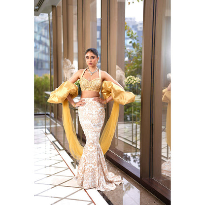 Rashika Sharma Nisha Blouse and Skirt with Dupatta (Set of 3)