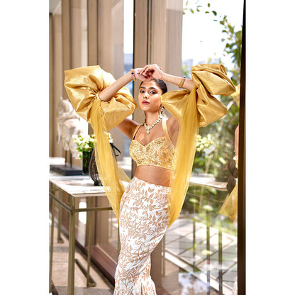 Rashika Sharma Nisha Blouse and Skirt with Dupatta (Set of 3)