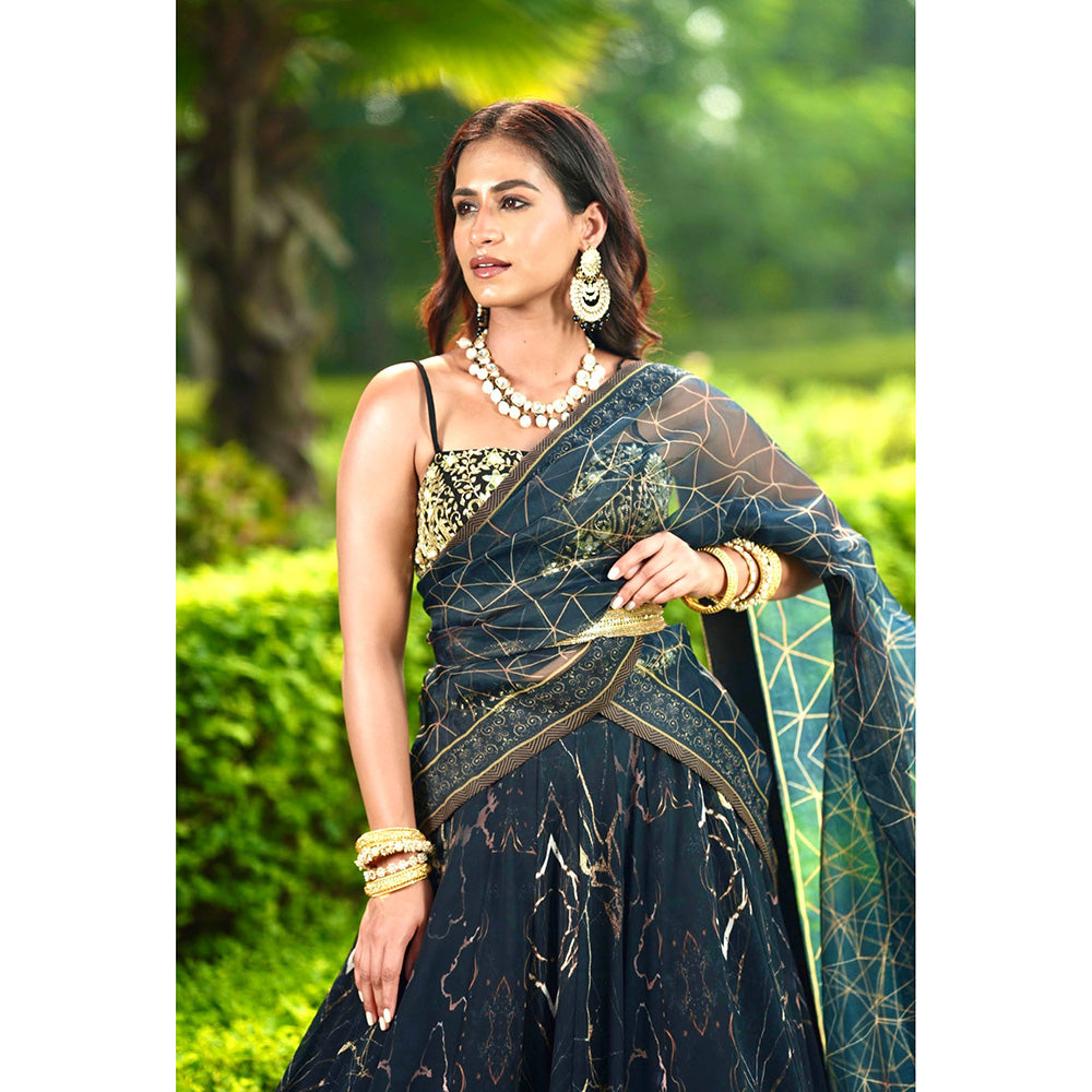 Rashika Sharma Meesha Blouse and Lehenga with Dupatta (Set of 3)