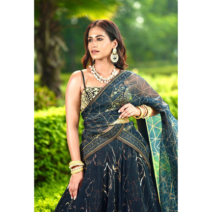 Rashika Sharma Meesha Blouse and Lehenga with Dupatta (Set of 3)