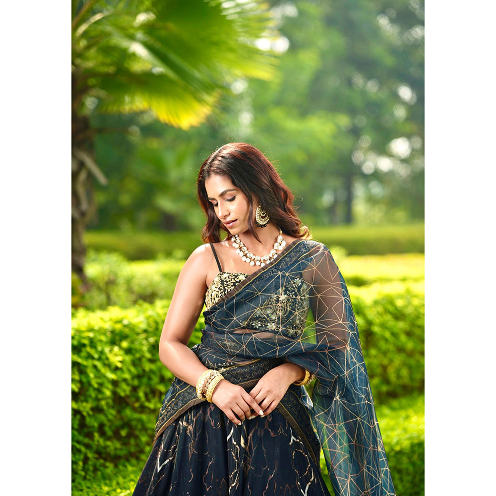 Rashika Sharma Meesha Blouse and Lehenga with Dupatta (Set of 3)