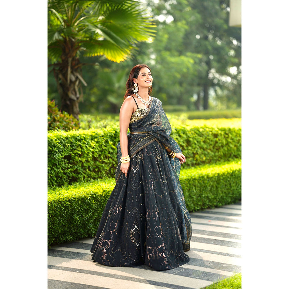 Rashika Sharma Meesha Blouse and Lehenga with Dupatta (Set of 3)