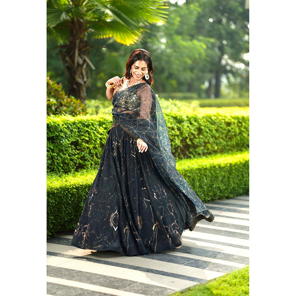 Rashika Sharma Meesha Blouse and Lehenga with Dupatta (Set of 3)