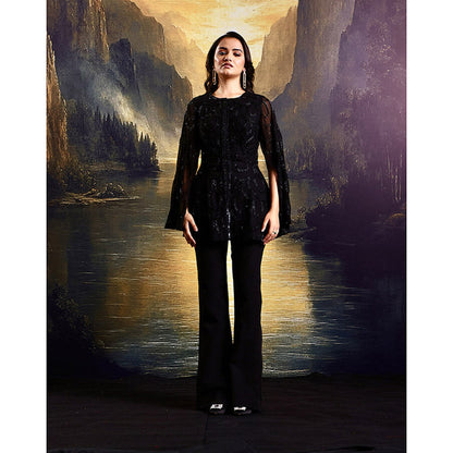 Rashika Sharma Black Rasha Co-Ord (Set of 2)