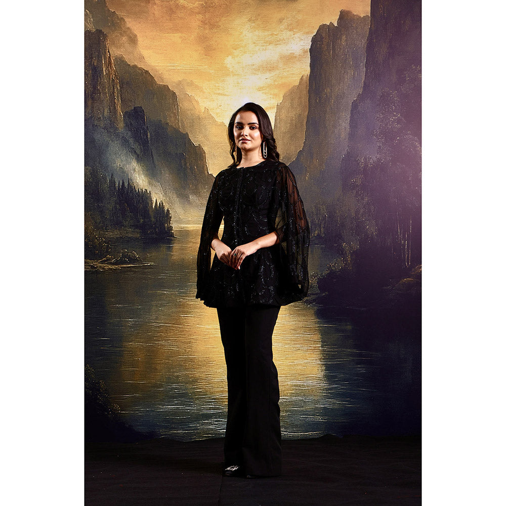 Rashika Sharma Black Rasha Co-Ord (Set of 2)