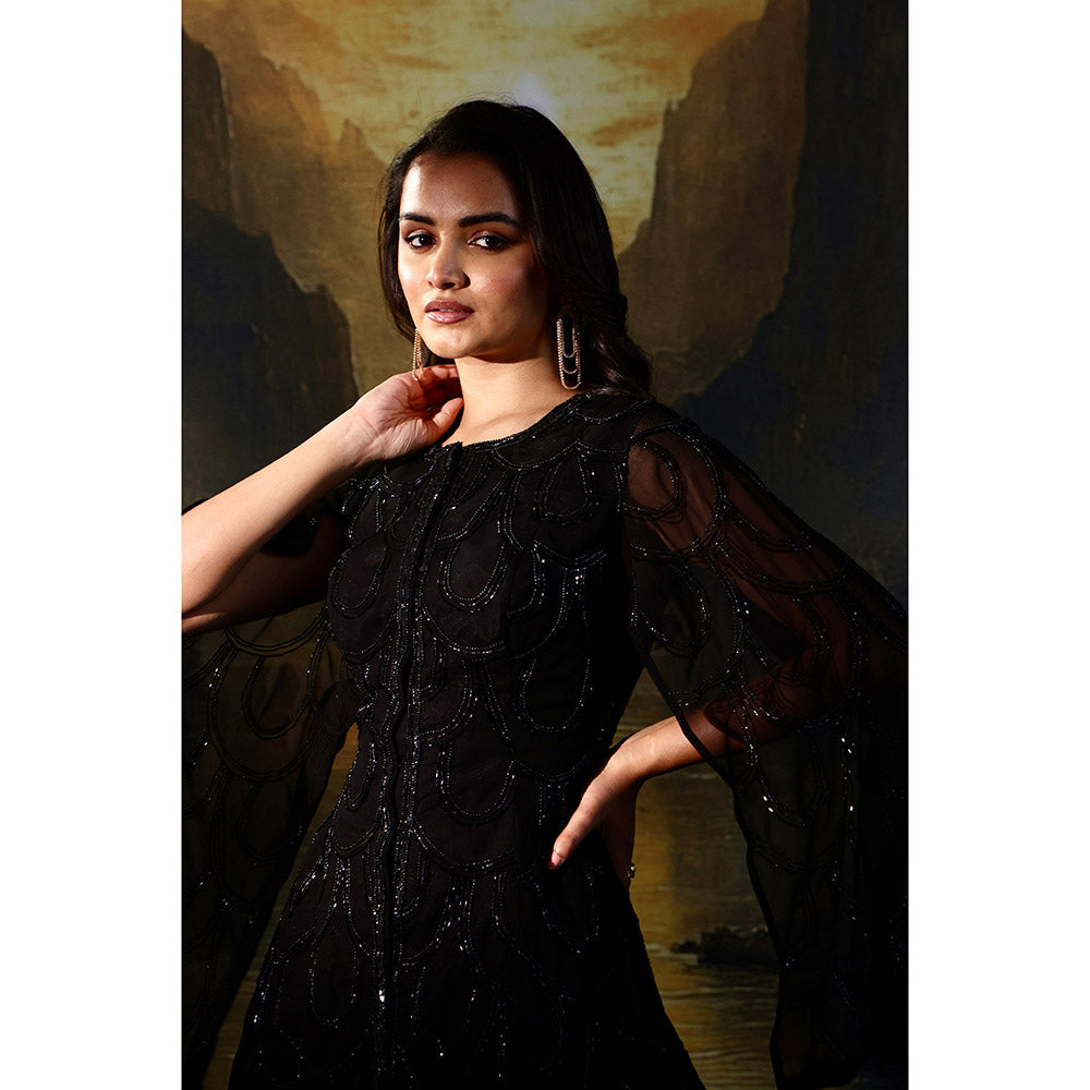 Rashika Sharma Black Rasha Co-Ord (Set of 2)