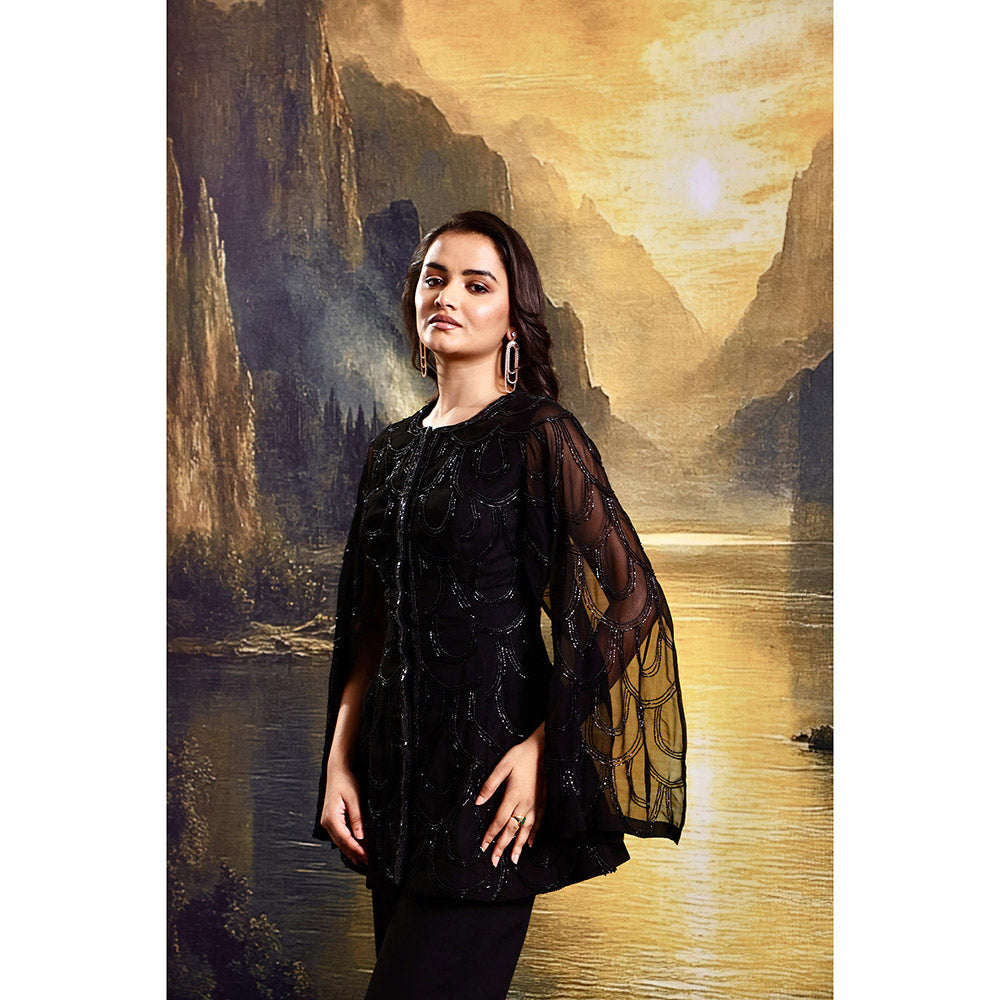 Rashika Sharma Black Rasha Co-Ord (Set of 2)