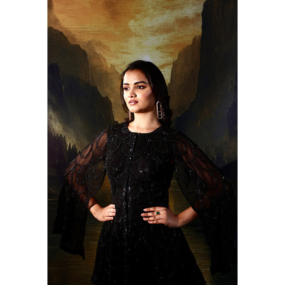 Rashika Sharma Black Rasha Co-Ord (Set of 2)