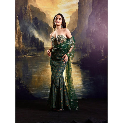 Rashika Sharma Green Ashley Gown