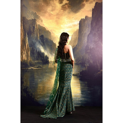 Rashika Sharma Green Ashley Gown