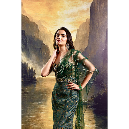 Rashika Sharma Green Ashley Gown