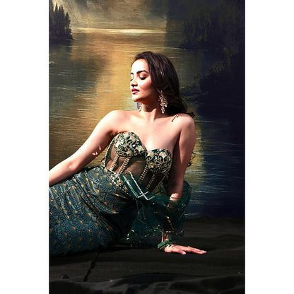 Rashika Sharma Green Ashley Gown